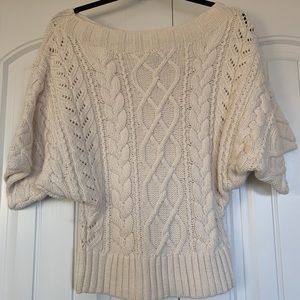 Express cream colored tunic sweater